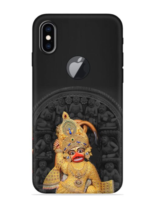 Indian Gold Hanuman Embossed Soft Silicone Case for Apple Iphone Xs Max (Logo Cut)