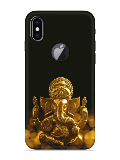 Lord Ganesha Indian Festival Embossed Soft Silicone Case for Apple Iphone Xs Max (Logo Cut)