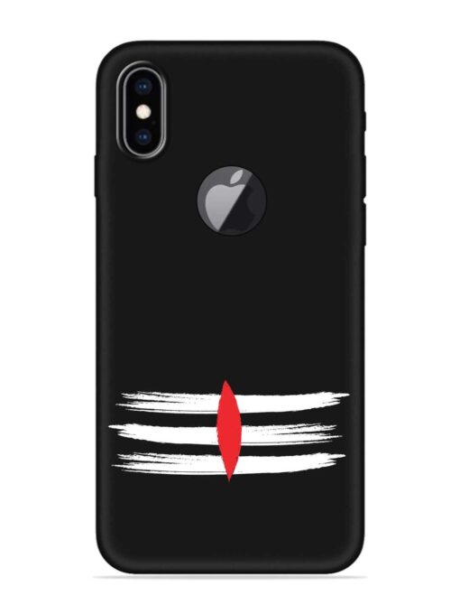 Mahadev Tilak Vector Embossed Soft Silicone Case for Apple Iphone Xs Max (Logo Cut)