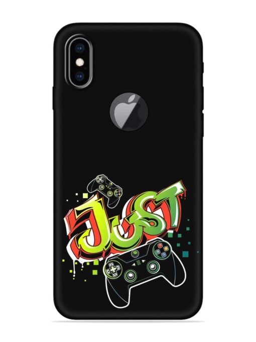 Graffiti Gamepad Illustration Embossed Soft Silicone Case for Apple Iphone Xs Max (Logo Cut) Zapvi