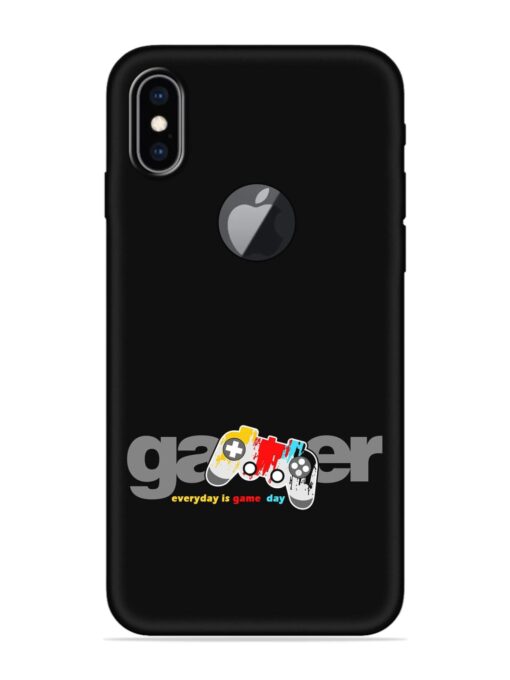 Gamer Everyday Game Embossed Soft Silicone Case for Apple Iphone Xs Max (Logo Cut)