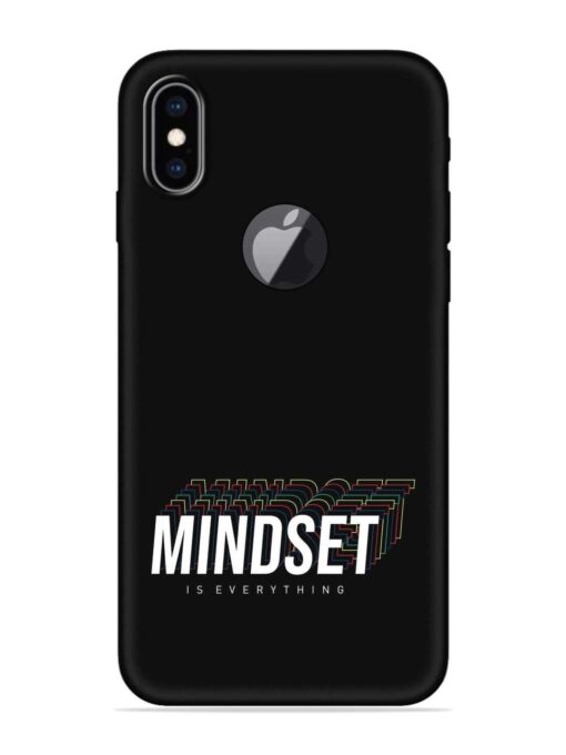 Mindset Everything Slogan Embossed Soft Silicone Case for Apple Iphone Xs Max (Logo Cut)