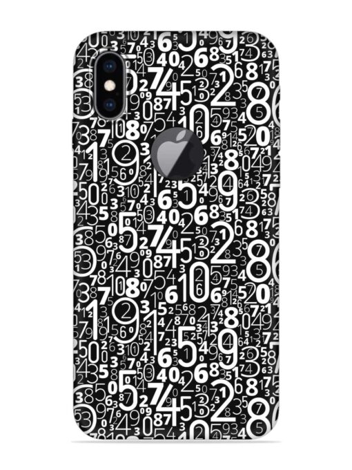 Many Numbers Different Embossed Soft Silicone Case for Apple Iphone Xs Max (Logo Cut)