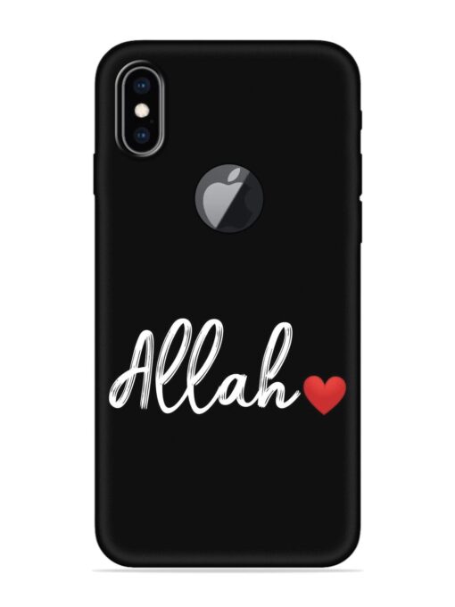 Allah Embossed Soft Silicone Case for Apple Iphone Xs Max (Logo Cut) Zapvi