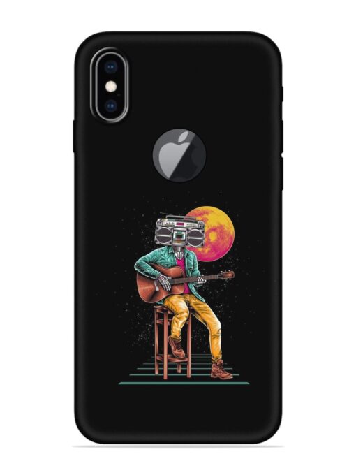 Minimalist Music Embossed Soft Silicone Case for Apple Iphone Xs Max (Logo Cut)