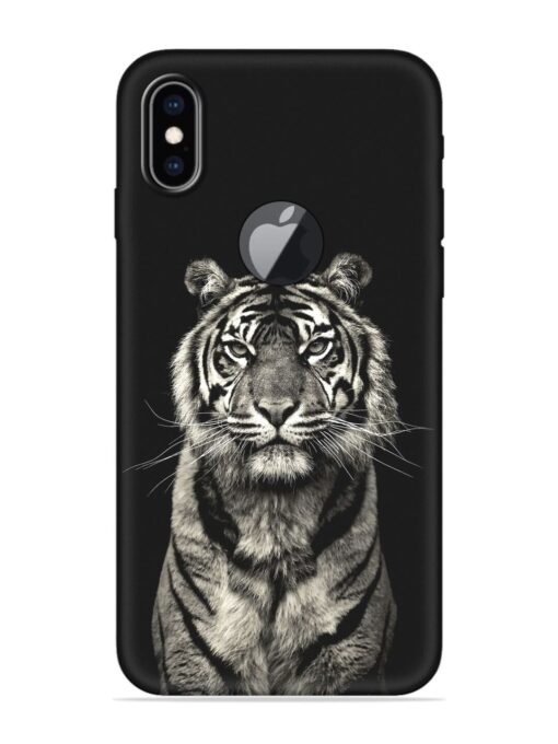 Tiger Art Embossed Soft Silicone Case for Apple Iphone Xs Max (Logo Cut)