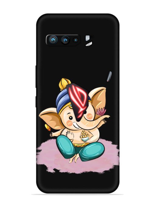 Bal Ganesh Vector Art Embossed Soft Silicone Case for Asus Rog 3 Zapvi