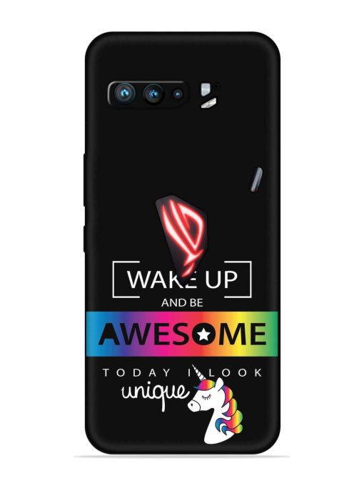 Inspirational Quote Unicorn Embossed Soft Silicone Case for Asus Rog 3 Zapvi