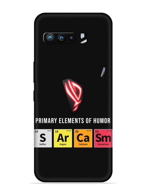 Primary Elements Humor Embossed Soft Silicone Case for Asus Rog 3 Zapvi