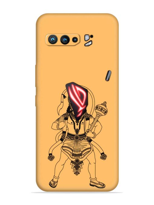 Indian God Hanuman Embossed Soft Silicone Case for Asus Rog 3 Zapvi