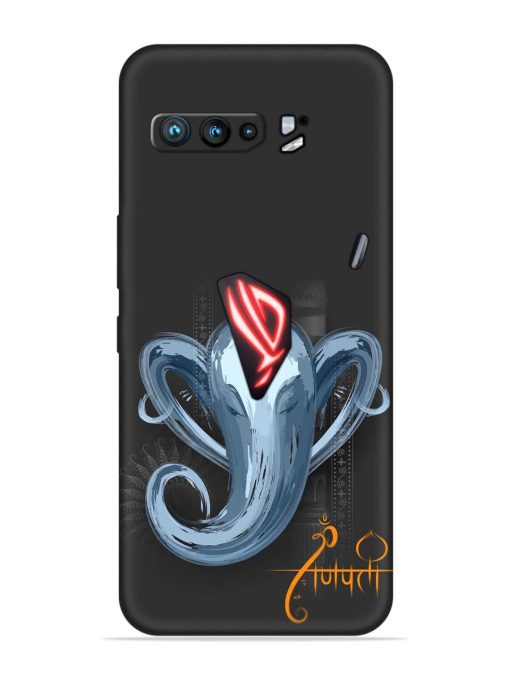 Illustration Lord Ganpati Embossed Soft Silicone Case for Asus Rog 3