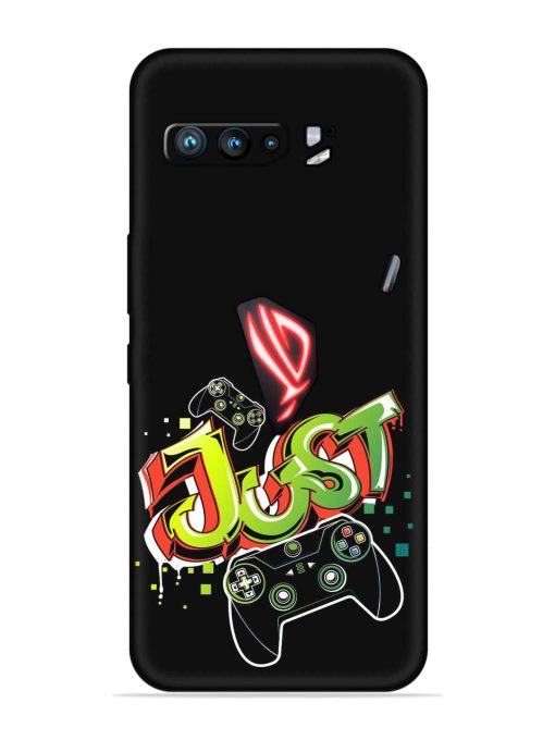 Graffiti Gamepad Illustration Embossed Soft Silicone Case for Asus Rog 3 Zapvi