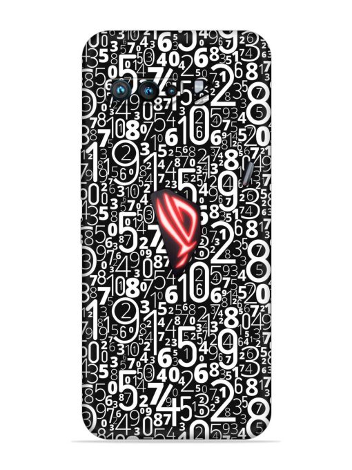 Many Numbers Different Embossed Soft Silicone Case for Asus Rog 3 Zapvi