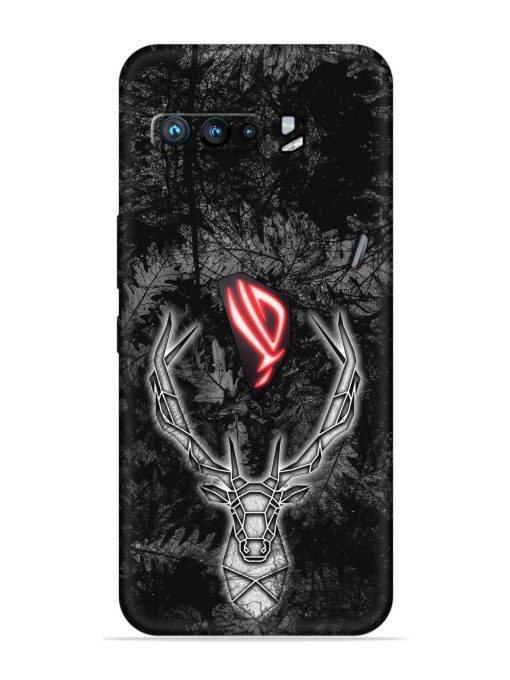 Ancient Deer Embossed Soft Silicone Case for Asus Rog 3