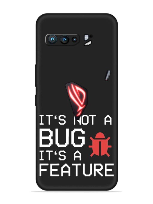 Not Bug Feature Embossed Soft Silicone Case for Asus Rog 3 Zapvi