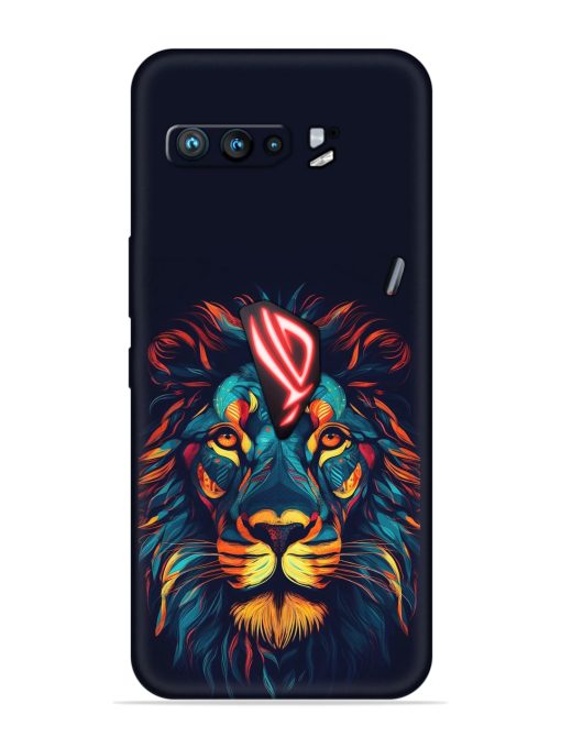 Colorful Lion Embossed Soft Silicone Case for Asus Rog 3