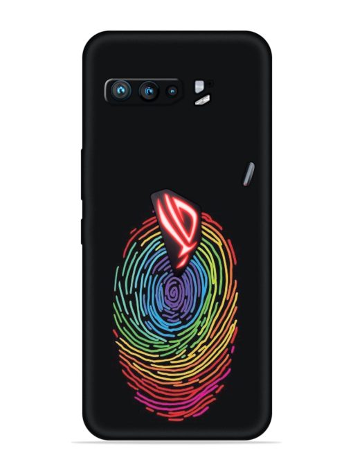 Fingerprint Of Thumb Art Embossed Soft Silicone Case for Asus Rog 3 Zapvi