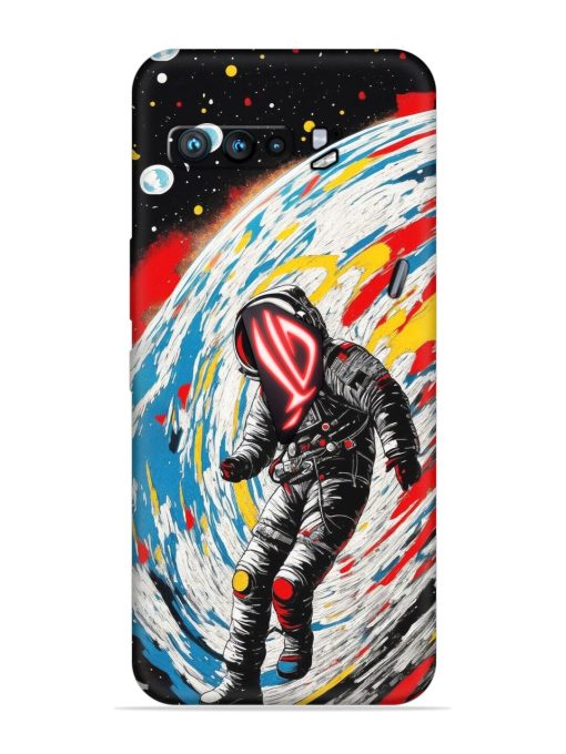 Astronaut Art Embossed Soft Silicone Case for Asus Rog 3 Zapvi