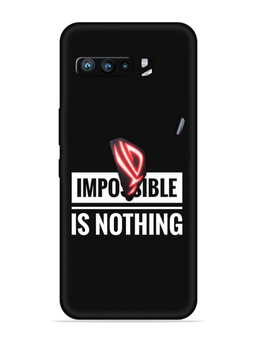 Impossible Is Nothing Embossed Soft Silicone Case for Asus Rog 3 Zapvi