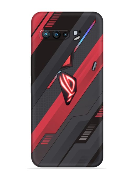 Material Desk Art Embossed Soft Silicone Case for Asus Rog 3