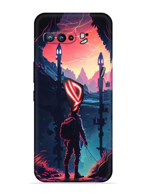 Cgs Artwork Embossed Soft Silicone Case for Asus Rog 3 Zapvi