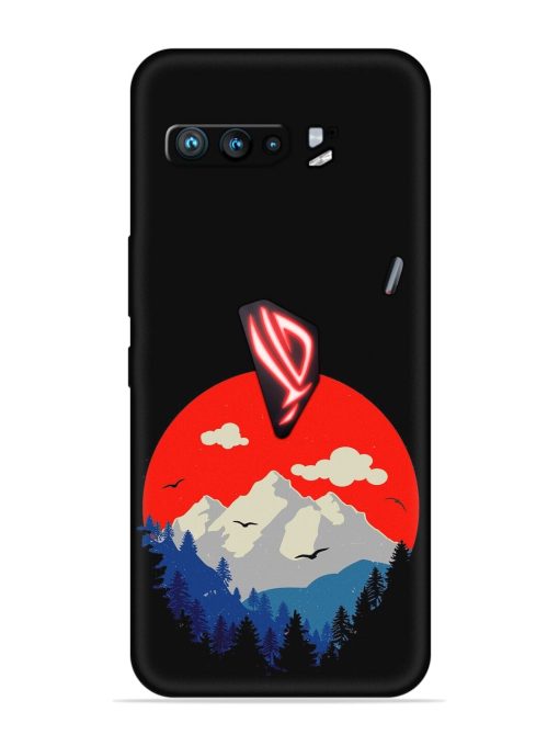 Mountain Abstract Embossed Soft Silicone Case for Asus Rog 3 Zapvi