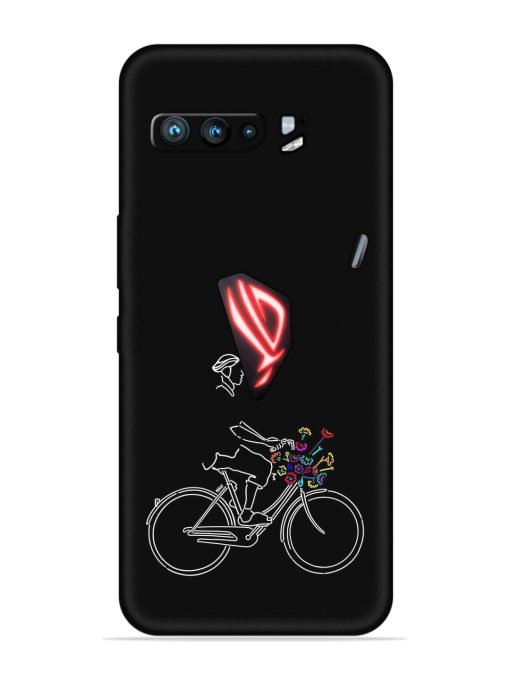 Minimalist Cycle Art Embossed Soft Silicone Case for Asus Rog 3 Zapvi