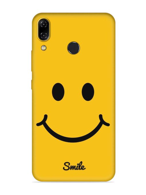 Yellow Smiley Embossed Soft Silicone Case for Asus Zenfone 5Z Zapvi