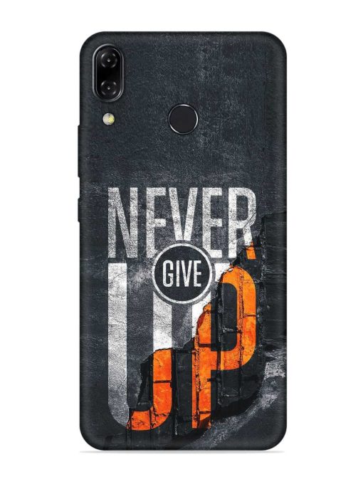 Never Give Up Embossed Soft Silicone Case for Asus Zenfone 5Z Zapvi