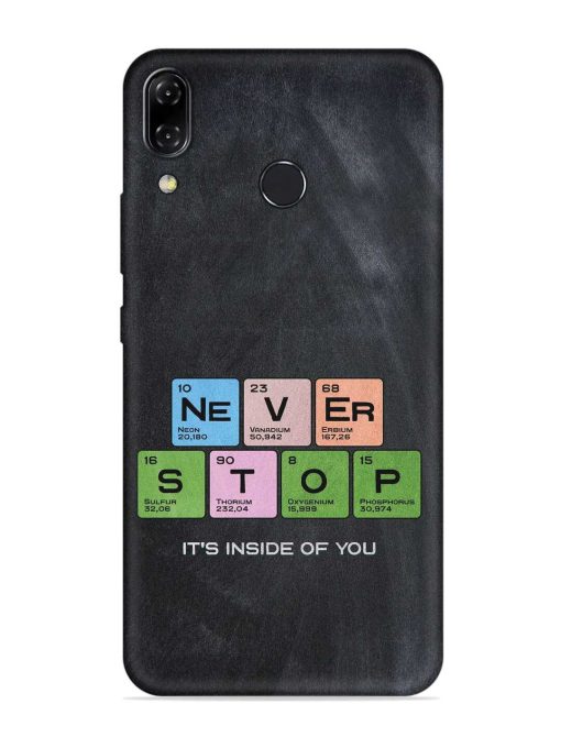 Never Stop It'S Inside Of You Embossed Soft Silicone Case for Asus Zenfone 5Z Zapvi