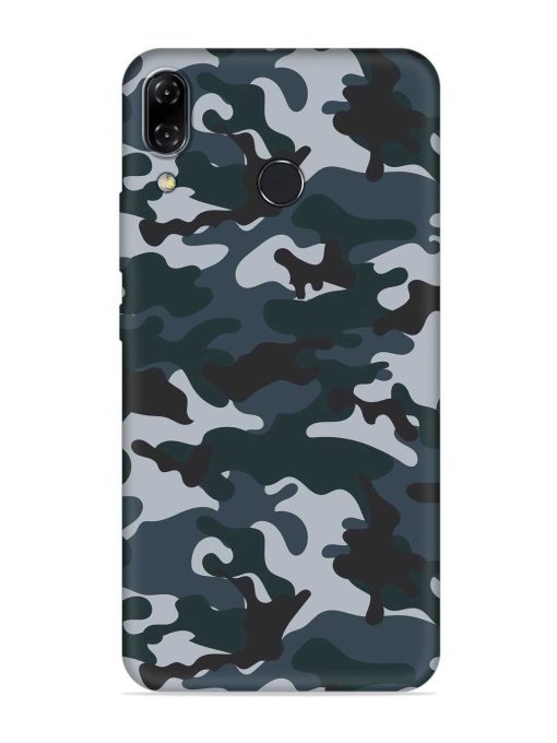 Dark Blue Army Military Art Embossed Soft Silicone Case for Asus Zenfone 5Z Zapvi