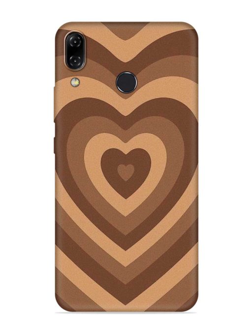 Brown Heart Embossed Soft Silicone Case for Asus Zenfone 5Z Zapvi