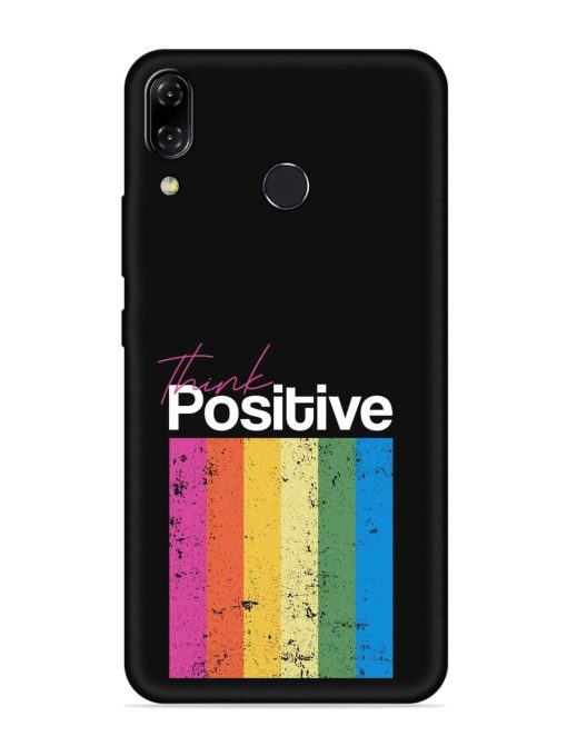 Think Positive Typography Embossed Soft Silicone Case for Asus Zenfone 5Z Zapvi