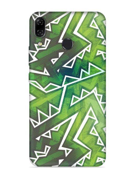 Green Graffiti Seamless Embossed Soft Silicone Case for Asus Zenfone 5Z Zapvi