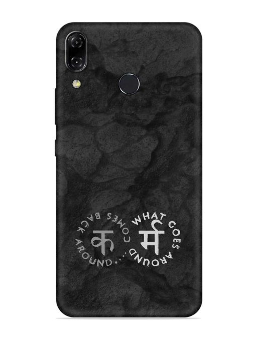 Karma Hindi Word Embossed Soft Silicone Case for Asus Zenfone 5Z Zapvi