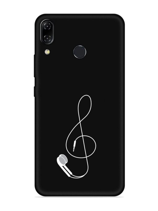 Music Earphone Vector Embossed Soft Silicone Case for Asus Zenfone 5Z