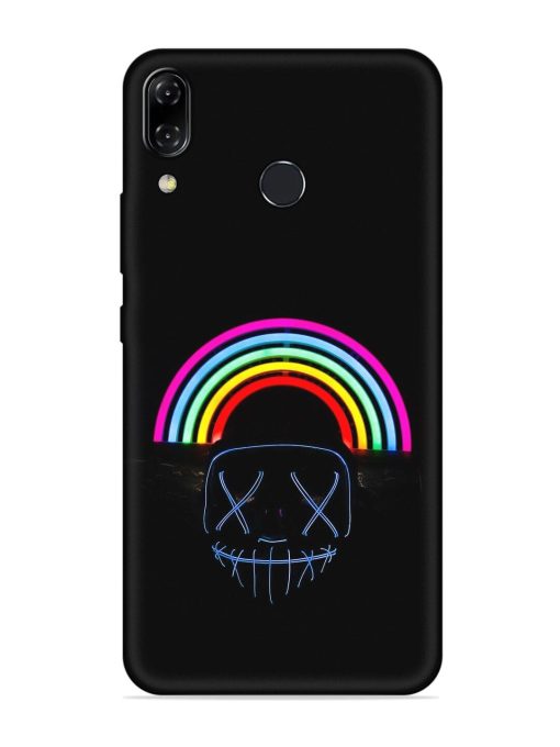 Mask Rainbow Embossed Soft Silicone Case for Asus Zenfone 5Z Zapvi