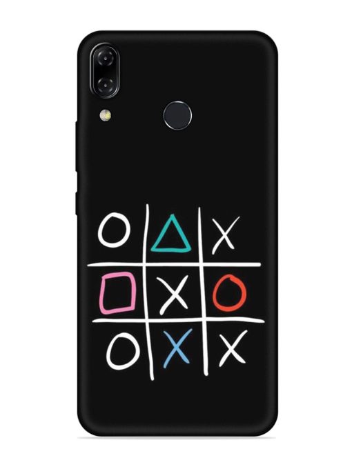 Super Neon Tic-Tac-Toe Embossed Soft Silicone Case for Asus Zenfone 5Z