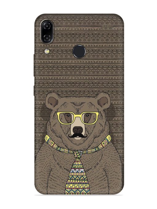 Grizzly Bear Embossed Soft Silicone Case for Asus Zenfone 5Z Zapvi