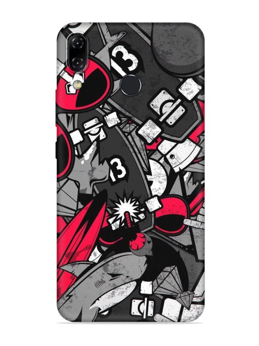 Fictional Doodle Embossed Soft Silicone Case for Asus Zenfone 5Z Zapvi