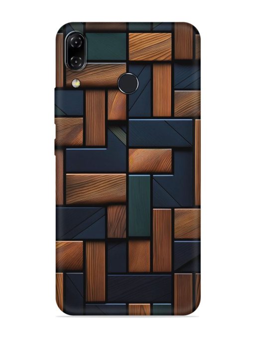 Wooden Background Cubes Embossed Soft Silicone Case for Asus Zenfone 5Z Zapvi