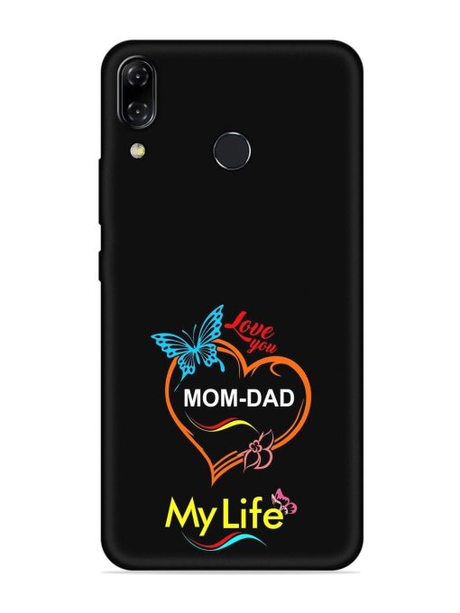 Love You Mom Dad Embossed Soft Silicone Case for Asus Zenfone 5Z Zapvi