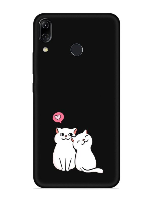 Cute Loving Cats Embossed Soft Silicone Case for Asus Zenfone 5Z Zapvi