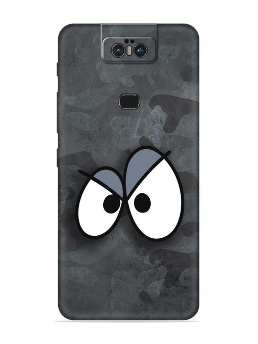 Big Eyes Night Mode Embossed Soft Silicone Case for Asus Zenfone 6Z Zapvi