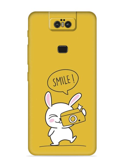 Hey Smile Please Embossed Soft Silicone Case for Asus Zenfone 6Z Zapvi