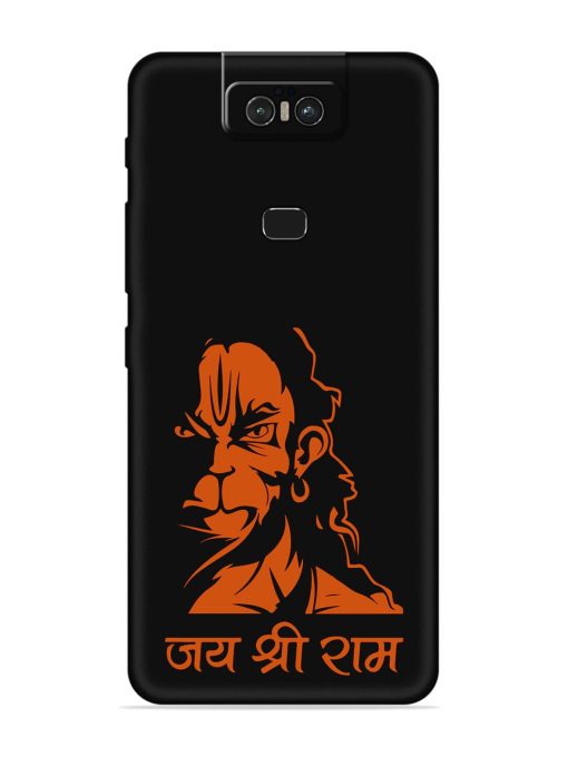 Angry Hanuman Embossed Soft Silicone Case for Asus Zenfone 6Z Zapvi