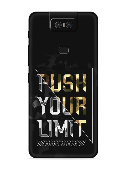 Push Your Limits Embossed Soft Silicone Case for Asus Zenfone 6Z Zapvi