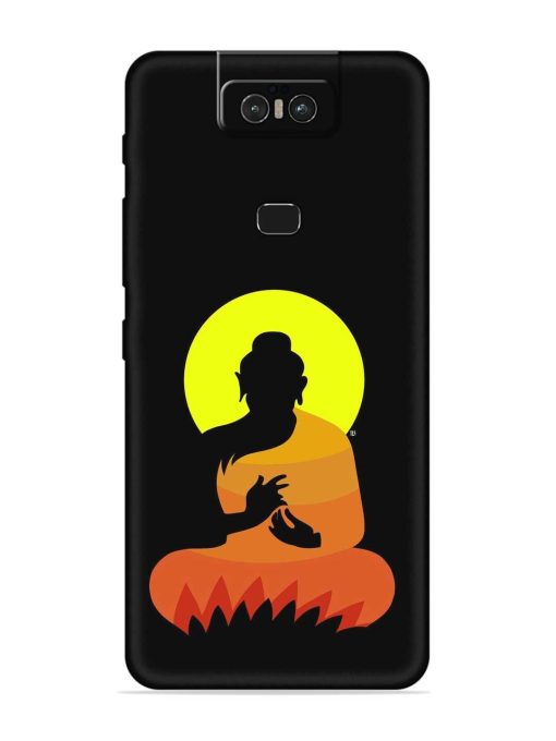 Buddha Art Black Embossed Soft Silicone Case for Asus Zenfone 6Z Zapvi