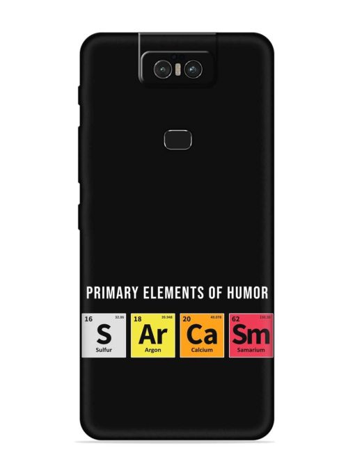 Primary Elements Humor Embossed Soft Silicone Case for Asus Zenfone 6Z Zapvi