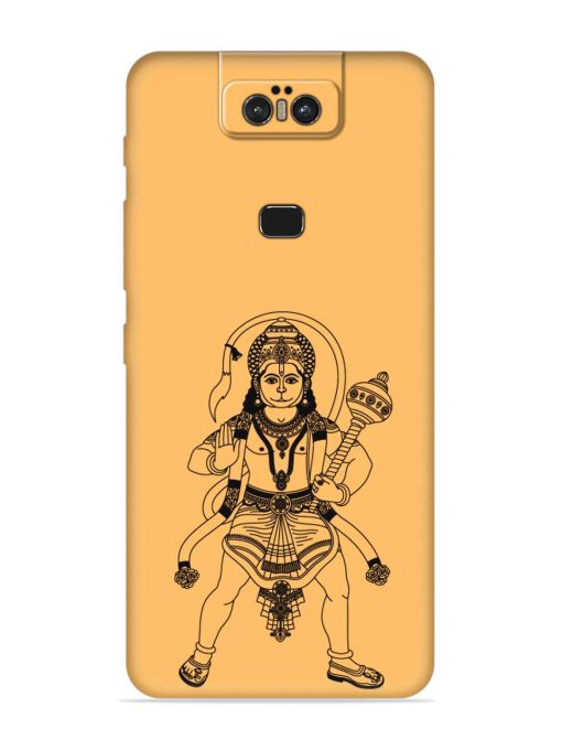 Indian God Hanuman Embossed Soft Silicone Case for Asus Zenfone 6Z Zapvi